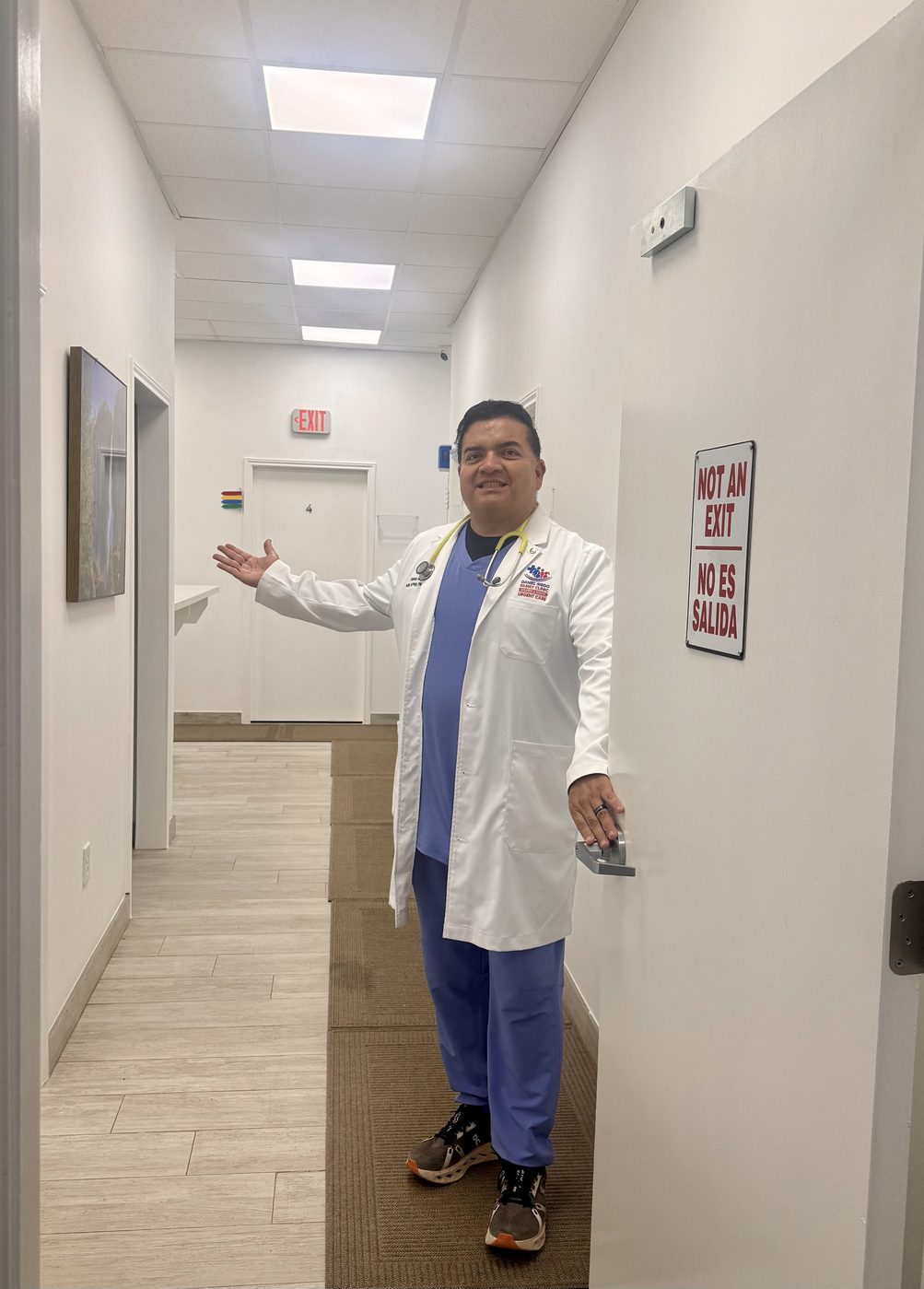 Clinic check-in window